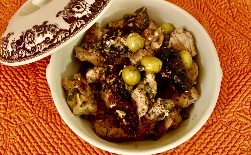 Pork with Prunes, Olives and Capers