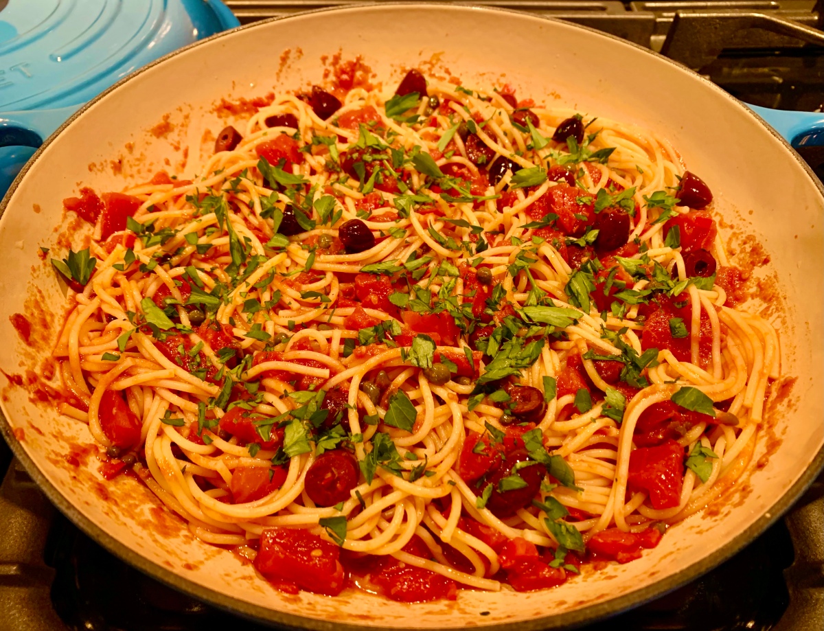 Slut’s Spaghetti – Cooking with Nigella